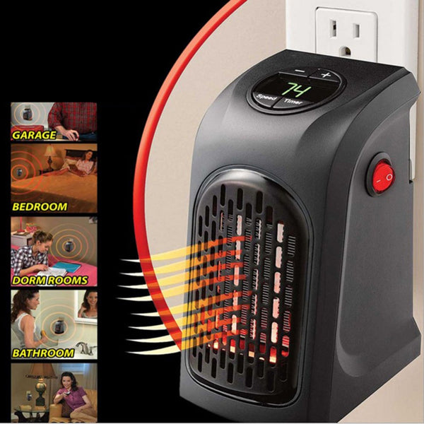 400W Electric Heater Mini Fan